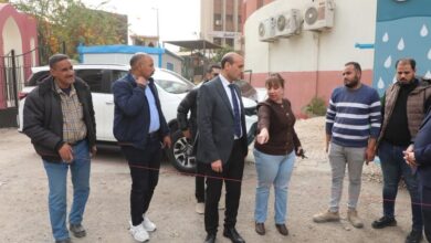 محافظ أسيوط يتفقد محيط خزان غرب المدينة