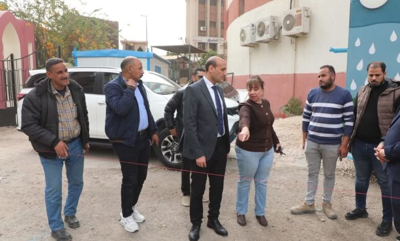 محافظ أسيوط يتفقد محيط خزان غرب المدينة
