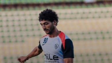 عمرو ناصر يشارك في تدريبات الزمالك