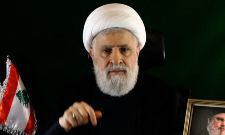 نعيم قاسم: مجازر إسرائيل في لبنان محاولة للتغطية على فشلها العسكري