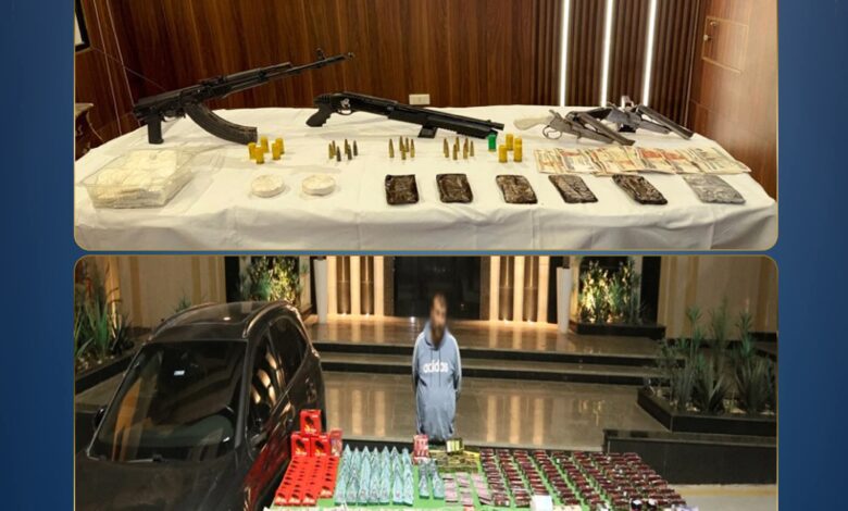 ضبط 2 طن مخدرات و90 سلاحًا ناريًا في حملات أمنية موسعة