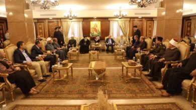 محافظ المنيا يهنئ أقباط مغاغة والعدوة بعيد القيامة المجيد