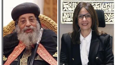 وزيرة الثقافة تهنئ قداسة البابا تواضروس الثاني بعيد القيامة المجيد