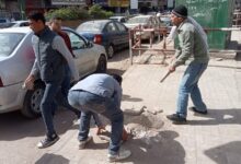 حملات مكثفة لرفع الإشغالات بشوارع حيوية في حي شرق أسيوط