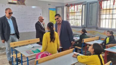 متابعة ميدانية لمدرستين بالقنطرة شرق لتعزيز جودة العملية التعليمية بالزاوية