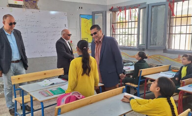 متابعة ميدانية لمدرستين بالقنطرة شرق لتعزيز جودة العملية التعليمية بالزاوية
