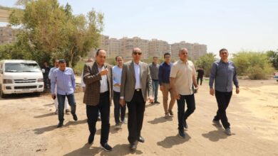 محافظ المنيا يتفقد تطوير إستاد المنيا الرياضي