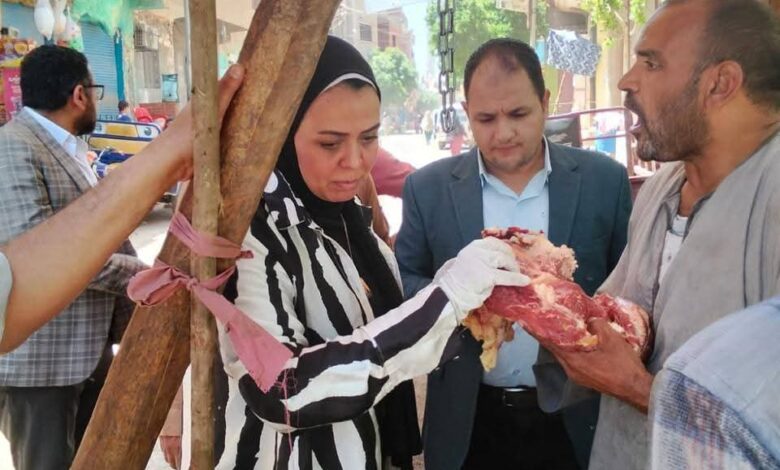 محافظ المنيا: ضبط طن ونصف لحوم فاسدة