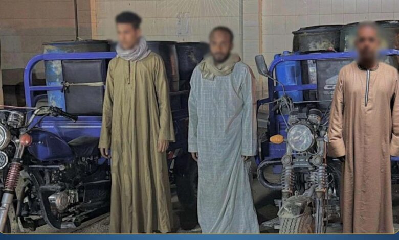 ضبط 3 متهمين لتجميع وبيع السولار في السوق السوداء بالأقصر