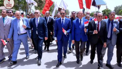 محافظ سوهاج يشهد ندوة عن الأمن القومي بجامعة سوهاج احتفالًا بعيد تحرير سيناء.