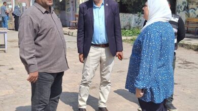 قيادات تعليم الزاوية تتابع استعدادات مدرسة محمد فريد الاعدادية بنات