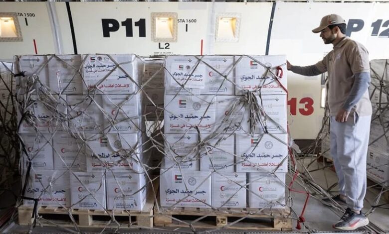وكالة الإمارات للمساعدات الدولية: 100 طن مساعدات تصل العريش لدعم غزة