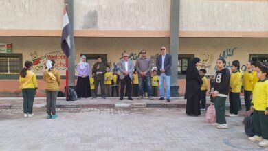 متابعة ميدانية مكثفة لمدارس القنطرة شرق بالزاوية التعليمية