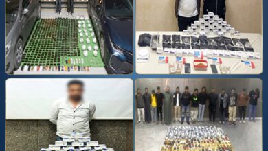 ضبط 720 كيلو مخدرات و72 سلاحا في حملات أمنية مكثفة