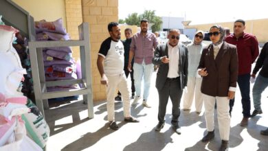جولة ميدانية لمحافظ الوادي الجديد داخل مصنع أعلاف بالمنطقة الصناعية بالخارجة