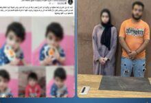 حبس متهمين بعد إلقاء طفلة بالطريق العام في أبو النمرس