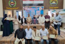 مدير تعليم مطروح تكرم الكوادر المتميزة بالتعليم الفنى 