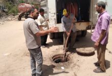 محافظ كفرالشيخ يوجه برفع كفاءة وصيانة شبكات الصرف الصحي يقلين