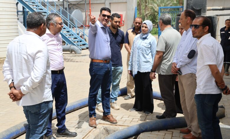 فودة يتابع تطوير محطة مياه نوب طحا بالقليوبية