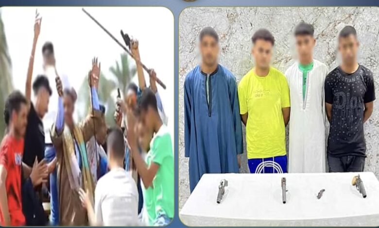 ضبط 4 أشخاص بأسيوط بعد استعراض أسلحة نارية خلال حفل زفاف