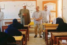 هدوء وانضباط في امتحان الرياضيات بالأزهرية بالجيزة