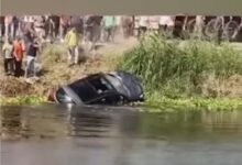 مصرع أسرة كاملة إثر سقوط سيارة في ترعة المريوطية بالجيزة