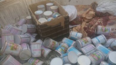 ضبط 80 عبوة لبن أطفال مدعم بالقوصية