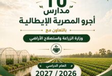 انطلاق الدراسة بـ 10 مدارس "أجرو المصرية الإيطالية" للتكنولوجيا التطبيقية بالعام الدراسي 2026 / 2027