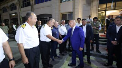 وزير النقل في ميناء دمياط لتكريم أبطال القاطرات البحرية
