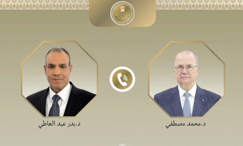 مباحثات بين وزير الخارجية ورئيس الوزراء الفلسطيني لدعم السلطة وبحث تطورات الأوضاع