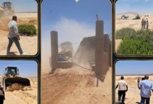 إزالة تعديات على 1120 فدانًا من أراضي الدولة بقنا ضمن الموجة 29