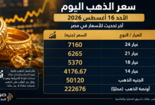 سعر الذهب