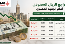  الريال السعودي أمام الجنيه