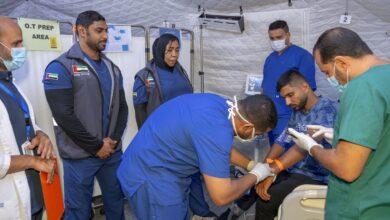 المستشفى الإماراتي العائم بالعريش يستقبل 9 حالات جديدة من غزة ويرفع إجمالي المستفيدين إلى 104 ضمن «الفارس الشهم 3»