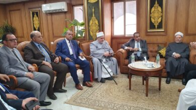 مفتي الجمهورية الأسبق ووفد من كبار علماء الأزهر في رحاب جامعة العريش.. العلم والوعي في قلب التنمية بسيناء